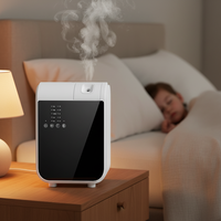 Nouveau diffuseur d'arômes intelligent en plastique 2026, purificateur d'air commercial, brumisateur sans eau, contrôlé par application, mural, biphases