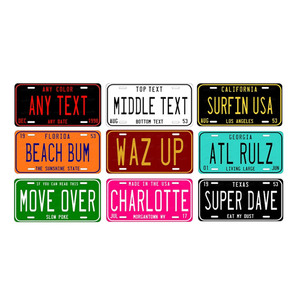 Plaques d'immatriculation de <span class=keywords><strong>camion</strong></span> et de voiture en fonte plaquée or, émail doux, estampage, sérigraphie, vente en gros - Product Image 4