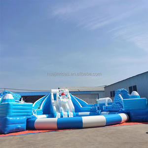 Aire de jeux extérieure pour enfants, château gonflable extérieur, trampoline gonflable, maison de rebond gonflable avec toboggan - Product Image 6