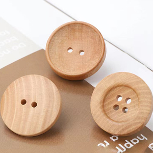 Bulk Vintage Style Designer Wood <strong>Buttons</strong> 15mm 20mm 25mm Round Printed <strong>Buttons</strong> with Two-Hole Plating Technique - Product Image 2