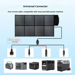 Panel Surya Fotovoltaik Silikon Monokristalin SUNSUN 400W Efisiensi 20% Sistem Pembangkit Tenaga Penyimpanan Energi Off-grid - Product Image 5