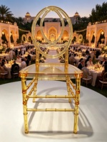 Chaises de mariage en plastique transparent en gros - Chaises de salle à manger portables, imperméables et écologiques pour hôtels, salons et locations événementielles (vente en gros)