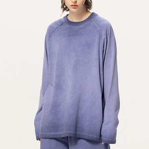 เสื้อยืดถักแบบสวมหัวแขนยาวสำหรับผู้ชายผ้าฝ้าย100% ซักกรดเสื้อยืดถักแบบ2025ทันสมัย - Product Image 3