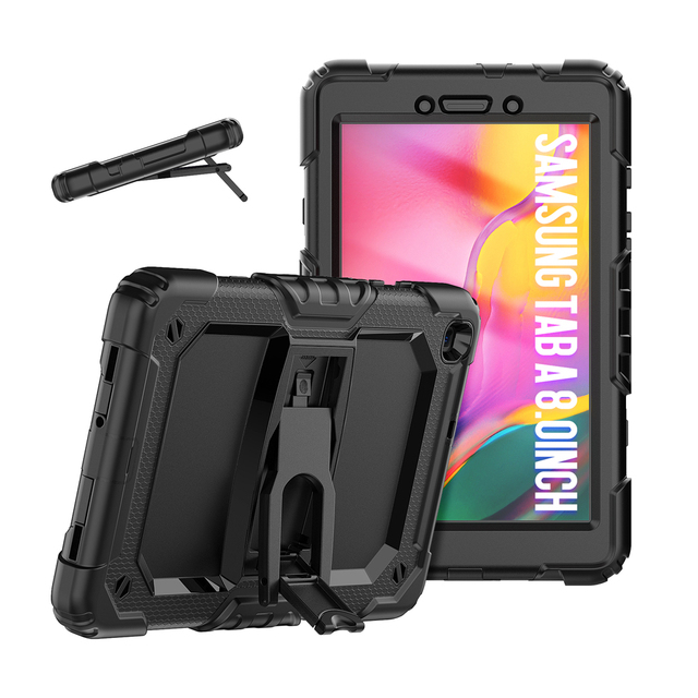 Heavy Duty Tablet Case With Kickstand for Samsung Galaxy Tab a 8.0 Inch T290/T295 Shockproof Rugged Hybrid Armor Cover