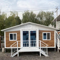 Maison conteneur de luxe extensible 20ft 40ft, villa préfabriquée et utilisation hôtelière, mini-maison pliable portable