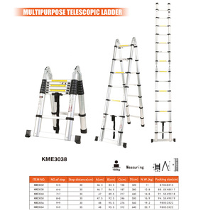 Wholesale Aluminum Folding Telescopic <strong>Ladder</strong> With Hinge Foldable <strong>Ladder</strong> for <strong>Garden</strong> - Product Image 2