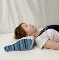 Oreiller ergonomique en mousse à mémoire de forme pour le cou et la colonne cervicale, idéal pour un sommeil confortable