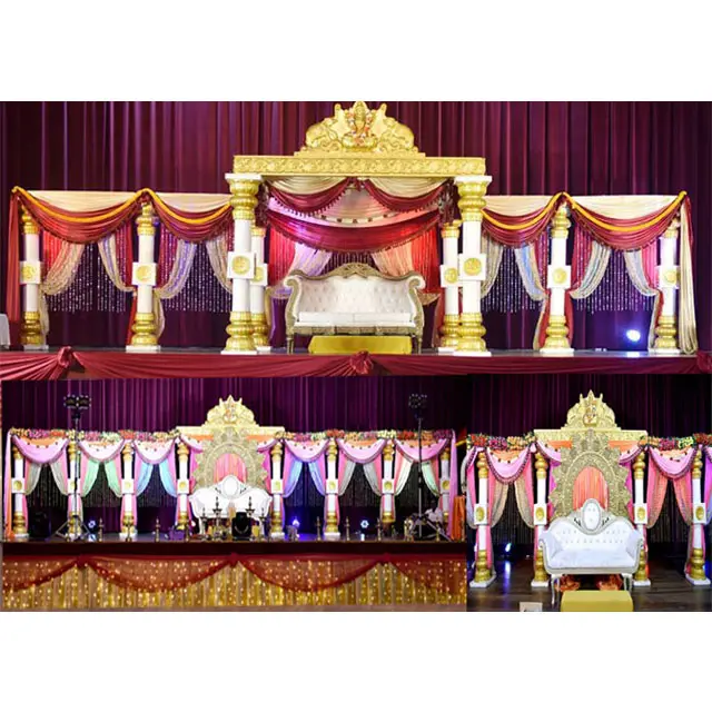 Grand телугу свадьбы мандап/этап Германия лучший телугу Свадебные кальяна мандапам модный tamilian свадебной церемонии Mandap