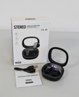 Écouteurs intra-auriculaires TWS M86 avec affichage numérique, étanchéité IPX2, autonomie de 10 à 15 heures, qualité sonore cristalline, sans fil