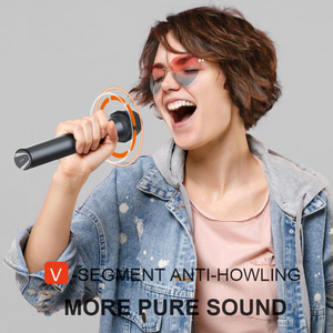 Chuyên Nghiệp Dual Channel Vhf Không Dây Năng Động Cầm Tay Microphone Karaoke Vhf Transmitter Loa - Product Image 2