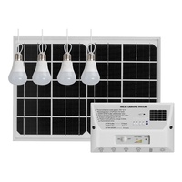 Éclairage solaire de jardin miniature Boyid Green Energy Smart, extérieur/intérieur, IP65, étanche, LED monocristalline 12W 6000K, lumière du jour, 4 ampoules