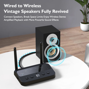 Trasmettitore Antenna TV Wireless 5.4 Ricevitore Scheda Audio <span class=keywords><strong>AUX</strong></span> <span class=keywords><strong>USB</strong></span> Trasmettitore da 10.15m con A2DP/AVRCP per Dispositivi Multipli - Product Image 5