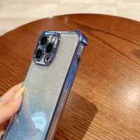 Nouvelle vente chaude, coque de téléphone personnalisée transparente dégradée givrée en TPU, étanche, antichoc, pour 14, support de cadre d'appareil photo, OEM