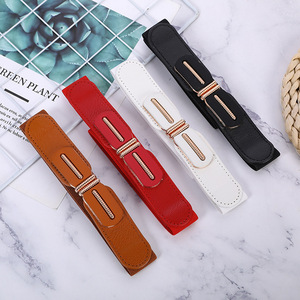 Pequeña orden aceptada cinturones de moda mujer cintura elástica cinturón decoración vestido hebilla cinturón señoras cintura - Product Image 1