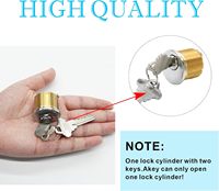 Serrure à mortaise en laiton de haute qualité de type américain, cylindre de serrure de porte