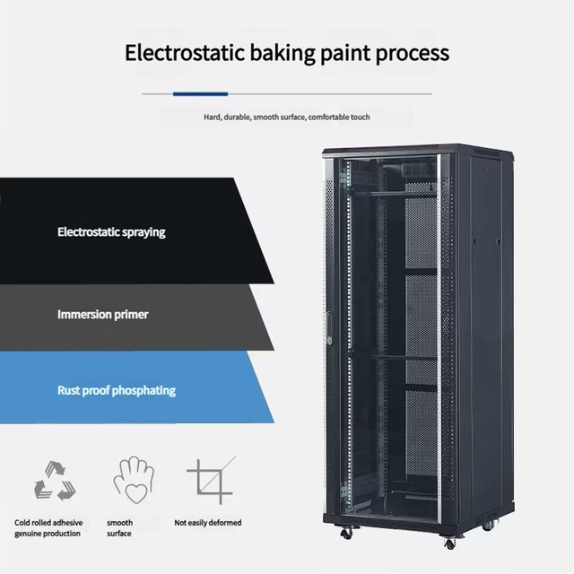 Rack Mount 9U Server Rack Data Center Network Cabinet Network 9U Server Cabinet Wall Mount Floor Standing for IT