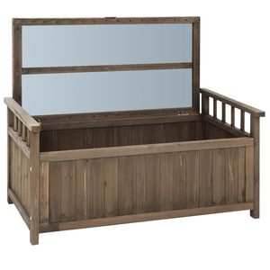 <span class=keywords><strong>Banc</strong></span> <span class=keywords><strong>de</strong></span> rangement extérieur en bois massif moderne pour patio et <span class=keywords><strong>jardin</strong></span>, jouets et outils - Product Image 2