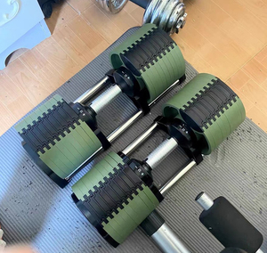 THYFIT Generation 2 Adjustable Dumbbell Set 5LB Increments <strong>2KG</strong> <strong>Weights</strong> 43KG 90LB Home Use Rubber Cast Iron Weightlifting - Product Image 2