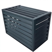 Cache-climatiseur métallique en gros, découpe laser 3D, léger et durable, pour mini-split extérieur en aluminium