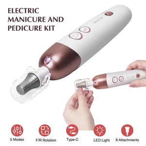 Kit de manucure et pédicure professionnel 8 en 1 avec logo personnalisé, lime à ongles électrique, perceuse à ongles sans fil - Product Image 4
