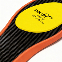 Semelles de performance en fibre de carbone pour le sport - Basketball, volley-ball, sports de raquette, course à pied et plus encore - Coursez plus vite, sautez plus haut Orange