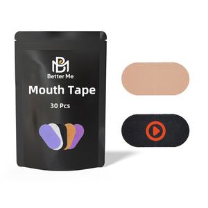 उच्च गुणवत्ता 76 मिमी x 38 मिमी काला होंठ टेप खेल सुरक्षा उत्पाद मुंह के साथ खर्राटे नींद को बेहतर ढंग से रोकने के लिए - Product Image 4
