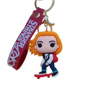 Llavero colgante <span class=keywords><strong>de</strong></span> PVC <span class=keywords><strong>de</strong></span> dibujos animados <span class=keywords><strong>de</strong></span> <span class=keywords><strong>Stranger</strong></span> Things, diseño <span class=keywords><strong>de</strong></span> pareja, para coche o bolso, venta al por mayor, para mayores <span class=keywords><strong>de</strong></span> 14 años - Product Image 5