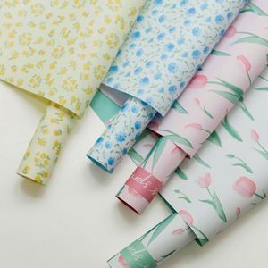2025 New 35*50cm/pcs Colorful Tulip Flower <b>Pattern</b> Printed Kraft <b>Paper</b> Floral Wrapping <b>Paper</b> for Flower Shop Material - Product Image 3