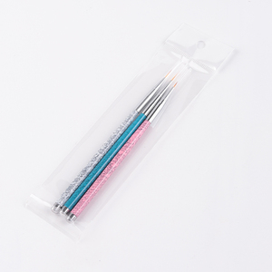 3Pcs Marble Handle Nail Art Brush Set 7/9/11mm Fine Liner Brushes for Gel <b>Polish</b> Drawing Manicure Design - Product Image 6
