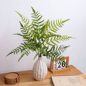 CallaFloral ช่อดอกเฟิร์นประดิษฐ์ สีขาวเขียว ตกแต่งภายในบ้าน ทำจาก PVC ยางนิ่ม น้ำหนัก 100 กรัม - Product Image 1