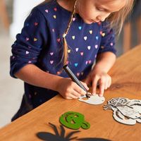 Décorations suspendues DIY effrayantes pour Halloween en contreplaqué : sorcière, citrouille et fantôme – Fournitures de fête et de décoration festive pour la maison