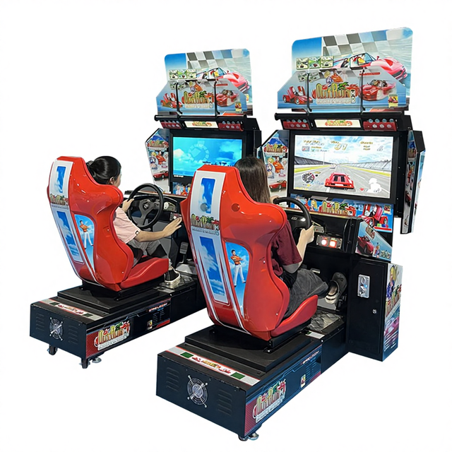 EPARK Coin Operated Outrun 32 Car Racing Games Machine Simulator Arcade Simulator Driving Game Machine for Sale