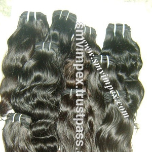 Extensiones de cabello indio de alta calidad, grado 12A, textura de onda suelta, virgen a granel - Product Image 1