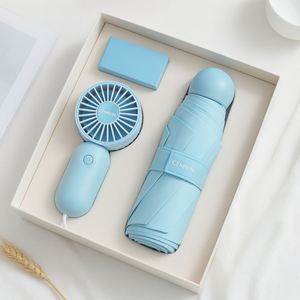 Portable Fan & Umbrella <b>Gift</b> Set Compact Handheld Fan Foldable Umbrella with Logo - Product Image 6