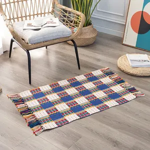 2x 3英尺2x 4英尺印度彩色地垫波西米亚装饰编织区地毯客厅卧室地毯和地毯