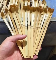 Cuillère à matcha en bambou naturel de 18,5 cm, polie à la main, chashaku, cuillère à thé japonaise pour poudre de matcha, accessoires pour la cérémonie du thé