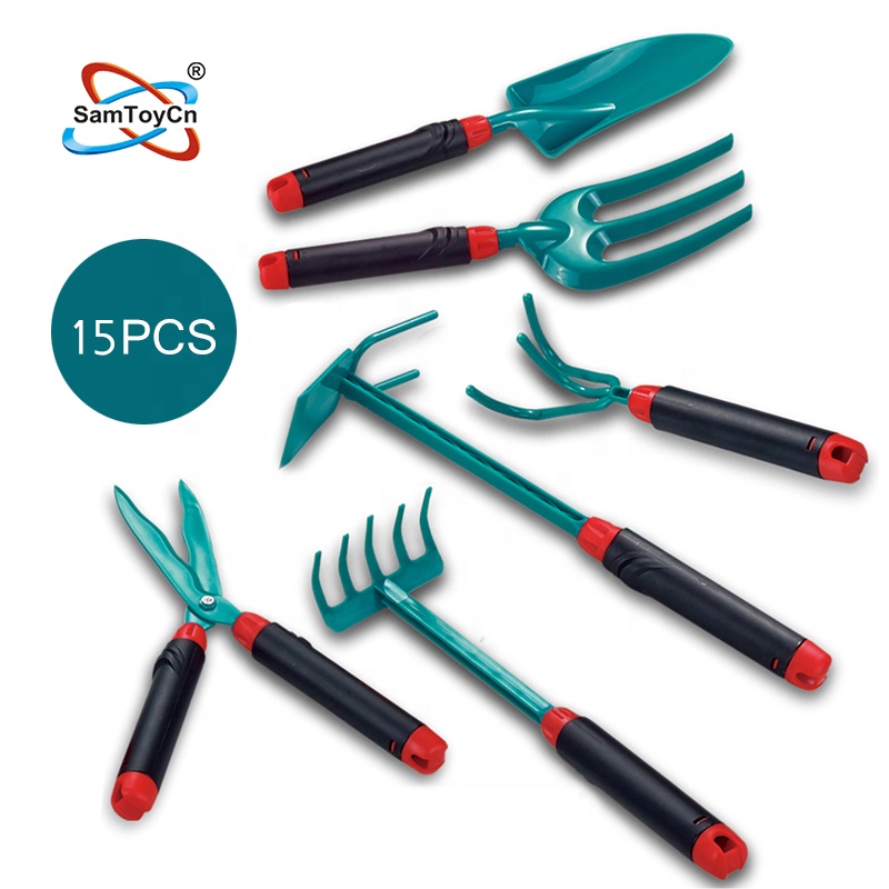 15 PCS Sets Kit Mini Plastic Kids Gardening Tools for Kids