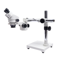 Hot Best-selling New Optical Continuous Zoom Auto Focus Small Single Arm Stereoscopic Portable Microscope with 1 Year Warranty