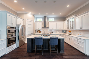 Modern Design Slim Frame American Shaker Style <strong>Black</strong> Lacquer Custom Kitchen <strong>Cabinets</strong> - Product Image 3