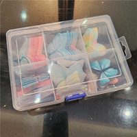 Feuilles de décoration de gâteau en papier wafer en boîte, motifs floraux, boîte de rangement, vente en gros, directement de l'usine, fourniture OEM, en stock, décoration de gâteau