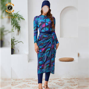 Zaynab Burkinis maillot de bain personnalisé métal Logo grande taille maillots de bain modeste filles maillot de bain Motive Force maillots de bain musulmans modeste Burkinis - Product Image 1