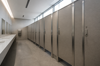 Solutions pour les cabines de toilettes destinées à l'aménagement de toilettes dans les aéroports, centres commerciaux et restaurants