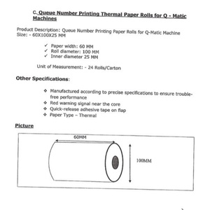 Papier thermique double couche 3 1/8" x 230' pour imprimantes de caisse enregistreuse et de guichet automatique - Prix direct usine - Product Image 5