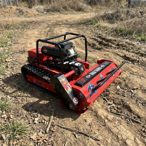 Free Delivery.Gasoline/diesel <b>Mini</b> <b>Robotic</b> Lawnmower With Widths of 800mm/1000mm/1200mm Remote-controlled Tracked HD459-80S/100S - Product Image 1