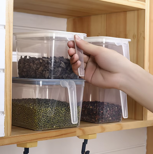 Gran oferta, caja multifunción para alimentos de cocina, caja contenedora de alimentos, caja de almacenamiento para refrigerador con asa - Product Image 5