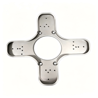 Plaque d'adaptation croisée en aluminium sur mesure usinée CNC, multi-trous, pour montage de cardan de robot industriel et stabilisateur de caméra de drone