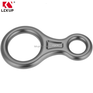 Equipo de Rappel, Dispositivo de Rescate para Escalada en Roca, Descensor de Aluminio de Alta Resistencia, Descensor en Forma de 8, 35KN, Equipo de Descenso - Product Image 1