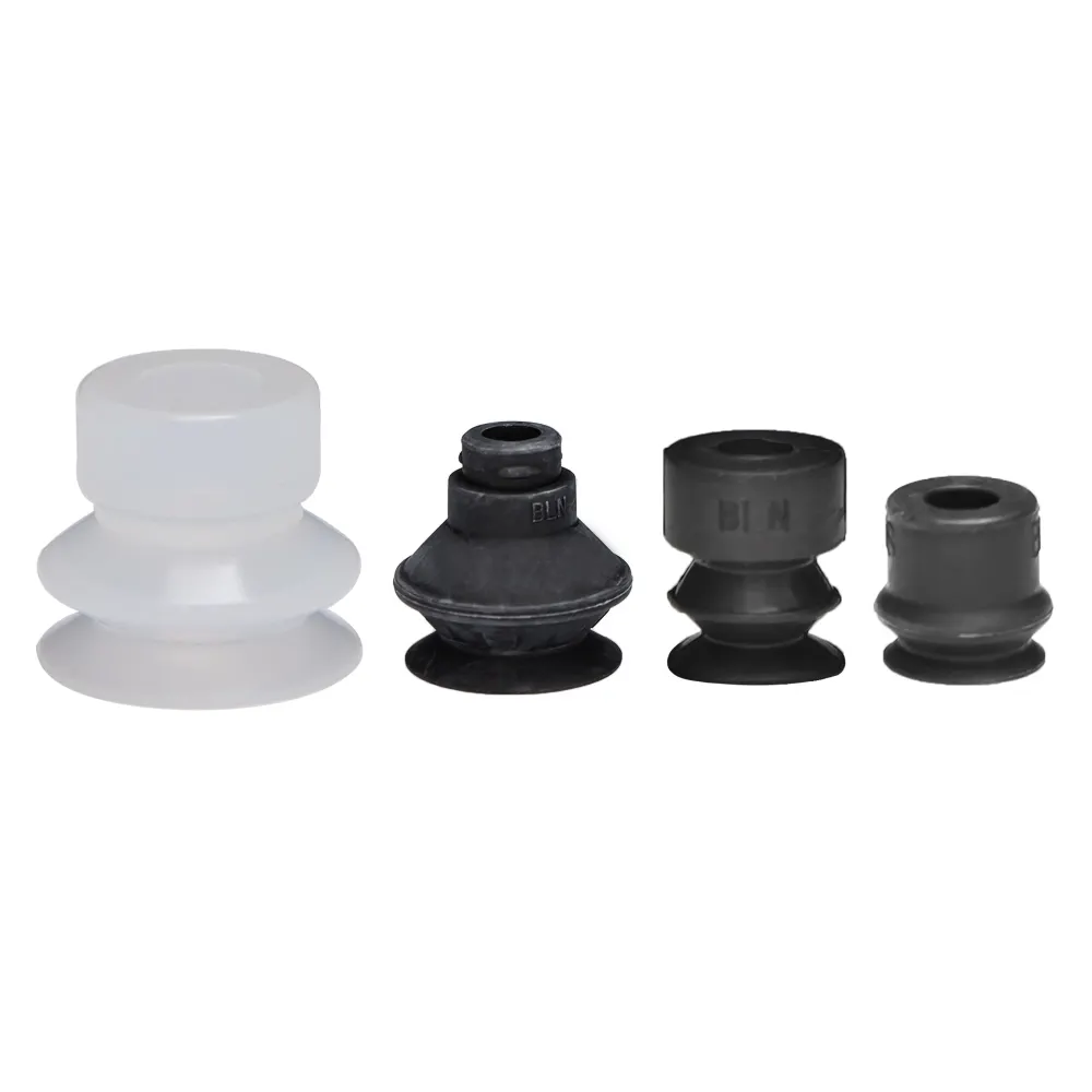 Manufacturer's direct sales of rubber silicone mechanical arm accessories  bellows suction cups