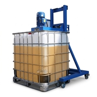 Agitateur de pompe hydraulique à levage haute rigidité pour cuve IBC de 1000 L, support de disperser en acier au carbone 3KW