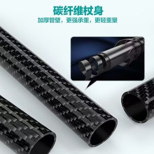 Canne télescopique en fibre de carbone à quatre pieds antidérapante pour personnes âgées - Product Image 3